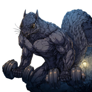 Rabid Squirrel Vinyl Car Decal Sticker – Waterproof & UV-Resistant 