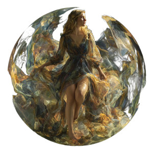 Bubble Dress Woman Vinyl Car Decal Sticker – Waterproof & UV-Resistant Bubble Dress Woman Vinyl Car Decal Sticker – Waterproof & UV-Resistant