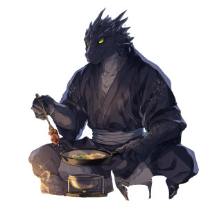 Dragonborn Chef Vinyl Car Decal Sticker – Waterproof & UV-Resistant 