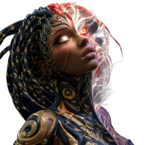 Goth Cyborg Goddess Vinyl Car Decal Sticker – Waterproof & UV-Resistant Goth Cyborg Goddess Vinyl Car Decal Sticker – Waterproof & UV-Resistant