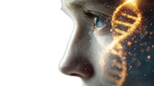 Glowing Dna Face Vinyl Car Decal Sticker – Waterproof & UV-Resistant 