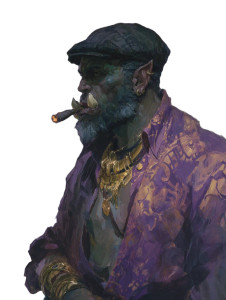 Orc Explorer Portrait Vinyl Car Decal Sticker – Waterproof & UV-Resistant 