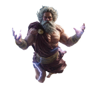 Zeus Holding Lightning V3 Vinyl Car Decal Sticker – Waterproof & UV-Resistant 