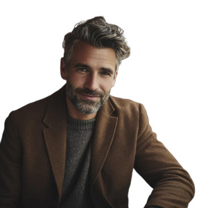 Stylish Man Portrait V4 Vinyl Car Decal Sticker – Waterproof & UV-Resistant 