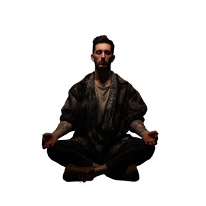 Meditating Man V9 Vinyl Car Decal Sticker – Waterproof & UV-Resistant 