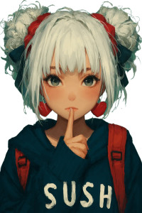 Anime Schoolgirl Shush Vinyl Car Decal Sticker – Waterproof & UV-Resistant Anime Schoolgirl Shush Vinyl Car Decal Sticker – Waterproof & UV-Resistant