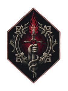 Gothic Dagger Art Vinyl Car Decal Sticker – Waterproof & UV-Resistant 