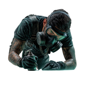 Spray Painting Artist V2 Vinyl Car Decal Sticker – Waterproof & UV-Resistant 