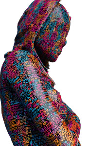 Pixelated Human Figure Vinyl Car Decal Sticker – Waterproof & UV-Resistant 