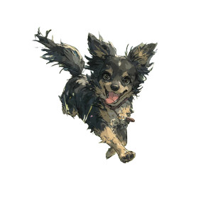 Joyful Anime Chihuahua Vinyl Car Decal Sticker – Waterproof & UV-Resistant 