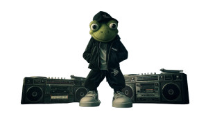 Frog Dj Vinyl Car Decal Sticker – Waterproof & UV-Resistant Frog Dj Vinyl Car Decal Sticker – Waterproof & UV-Resistant