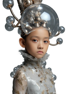 Sci-Fi Child Portrait V2 Vinyl Car Decal Sticker – Waterproof & UV-Resistant 