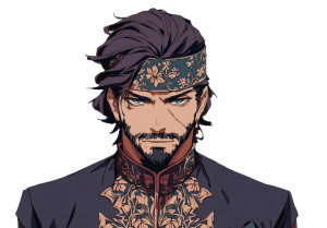 Anime Charismatic Portrait Vinyl Car Decal Sticker – Waterproof & UV-Resistant 