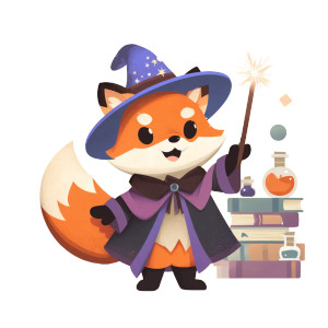Wizard Fox Vinyl Car Decal Sticker – Waterproof & UV-Resistant 