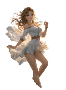 Anime Sky Maiden V2 Vinyl Car Decal Sticker – Waterproof & UV-Resistant 