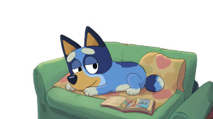 Sleeping Blue Heeler Vinyl Car Decal Sticker – Waterproof & UV-Resistant 