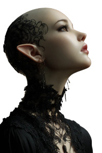 Goth Elf Model Vinyl Car Decal Sticker – Waterproof & UV-Resistant 