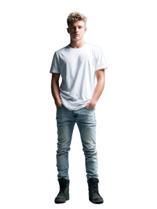 Young Man Casting Vinyl Car Decal Sticker – Waterproof & UV-Resistant 
