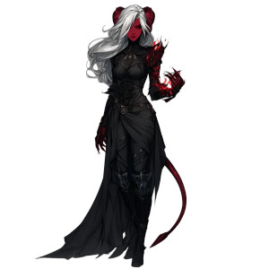 Tiefling Goddess Vinyl Car Decal Sticker – Waterproof & UV-Resistant 