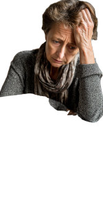 Elderly Woman Crying V2 Vinyl Car Decal Sticker – Waterproof & UV-Resistant 