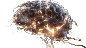 Glowing Neural Brain Vinyl Car Decal Sticker – Waterproof & UV-Resistant 