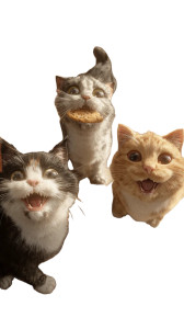 Cats Enjoying Cookies Vinyl Car Decal Sticker – Waterproof & UV-Resistant 