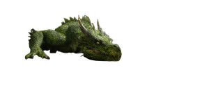 Green Dragon Reflection Vinyl Car Decal Sticker – Waterproof & UV-Resistant 