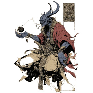 Djinn Occultist Vinyl Car Decal Sticker – Waterproof & UV-Resistant 