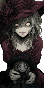 Gothic Anime Girl V38 Vinyl Car Decal Sticker – Waterproof & UV-Resistant 