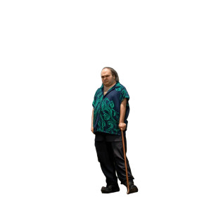 Man With Cane Vinyl Car Decal Sticker – Waterproof & UV-Resistant 