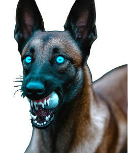 Flying Malinois Shark Vinyl Car Decal Sticker – Waterproof & UV-Resistant 