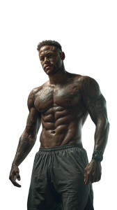 Neymar Bodybuilder Pose Vinyl Car Decal Sticker – Waterproof & UV-Resistant 