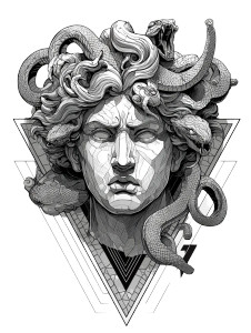 Medusa Tattoo Design V2 Vinyl Car Decal Sticker – Waterproof & UV-Resistant Medusa Tattoo Design V2 Vinyl Car Decal Sticker – Waterproof & UV-Resistant