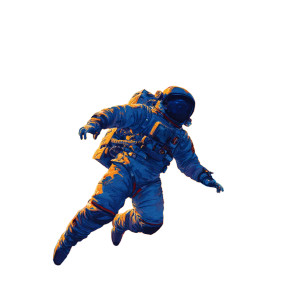 Astronaut In Space V43 Vinyl Car Decal Sticker – Waterproof & UV-Resistant 