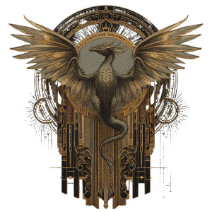 Art Nouveau Dragon V14 Vinyl Car Decal Sticker – Waterproof & UV-Resistant Art Nouveau Dragon V14 Vinyl Car Decal Sticker – Waterproof & UV-Resistant