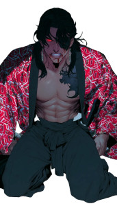 Korean Demon Man V2 Vinyl Car Decal Sticker – Waterproof & UV-Resistant 