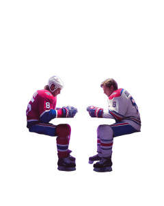 Hockey Poker Duel Vinyl Car Decal Sticker – Waterproof & UV-Resistant 