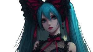 Gothsune Miku Vinyl Car Decal Sticker – Waterproof & UV-Resistant 