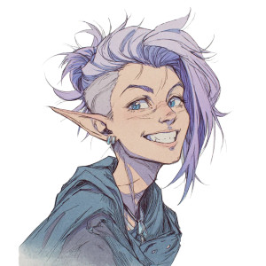 Fantasy Elf V3 Vinyl Car Decal Sticker – Waterproof & UV-Resistant 