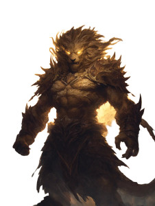 Mythic Lion Warrior Vinyl Car Decal Sticker – Waterproof & UV-Resistant 