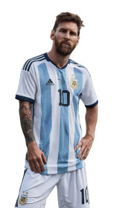 Lionel Messi Posing V2 Vinyl Car Decal Sticker – Waterproof & UV-Resistant 