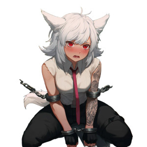 Restrained Fox Girl Vinyl Car Decal Sticker – Waterproof & UV-Resistant Restrained Fox Girl Vinyl Car Decal Sticker – Waterproof & UV-Resistant
