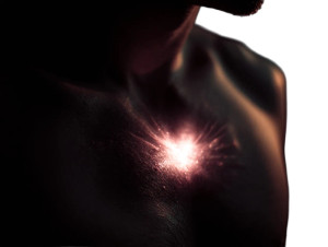 Glowing Heart V5 Vinyl Car Decal Sticker – Waterproof & UV-Resistant 