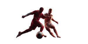 Soccer Players Clash Vinyl Car Decal Sticker – Waterproof & UV-Resistant Soccer Players Clash Vinyl Car Decal Sticker – Waterproof & UV-Resistant