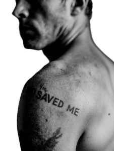 Tattooed Torso Vinyl Car Decal Sticker – Waterproof & UV-Resistant 