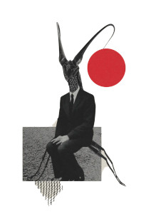 Strange Creature Collage Vinyl Car Decal Sticker – Waterproof & UV-Resistant 