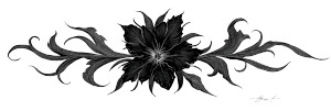 Stylized Enzian Flower Vinyl Car Decal Sticker – Waterproof & UV-Resistant 
