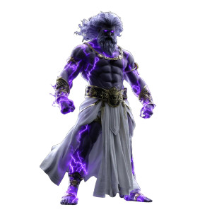 Muscular Zeus God Vinyl Car Decal Sticker – Waterproof & UV-Resistant 