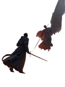 Angelic Fiery Duel Vinyl Car Decal Sticker – Waterproof & UV-Resistant  Angelic Fiery Duel Vinyl Car Decal Sticker – Waterproof & UV-Resistant