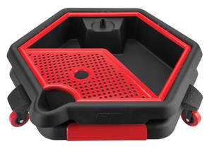 Performance Tool 2-In-1 Drain Pan | 8 Liter Capacity | Mobile Tool Caddy | Easy Draining & Organizing